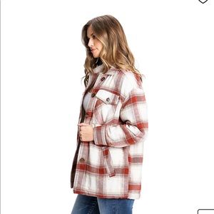 NWT plaid shacket